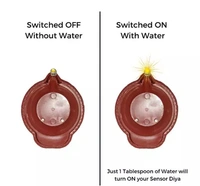 Water Sensor Diwali LED Diyas Candle with Water Sensing Technology E-Diya (6) - Free Size