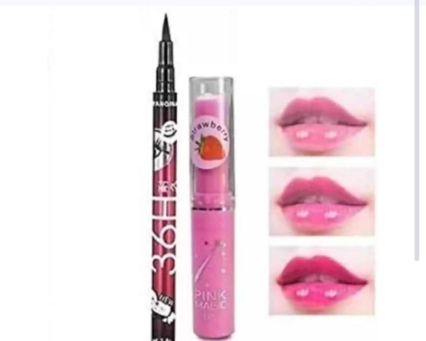 GMG Long Lasting Liquid Eyeliner Plus Pink Magic  - Free Size