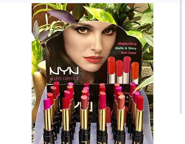 NYN Matte Lipstick,Glossy Finish -multicolor - Free Size