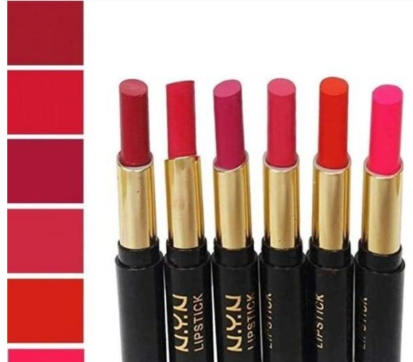 Moisturizing Matte And Shiny Rich Color Pack Of 6 - Free Size