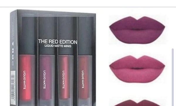 Liquid Matte Minis Lipstick Red Edition,6ml Pack Of 4 - Free Size