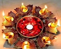 Metal Kamal Lotus diya urli Material: Metal Product Breadth: 10 Inch Product Height: 2 Inch Product Length: 10 Inch Net - Free Size