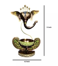 Ganesha Tlight Candle Holder - Free Size
