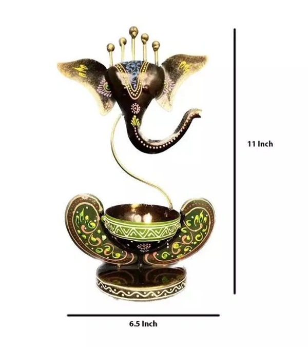 Ganesha Tlight Candle Holder - Free Size