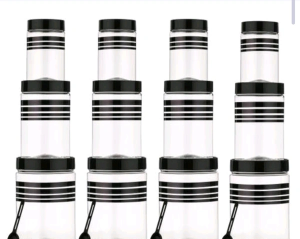 Jar & Container Pack Of 12 - Free Size