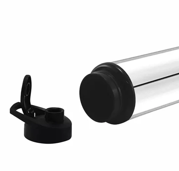 Stainless Steel Sports Water Bottles Single Wall BPA Free & Leak Proof Cap and Steel Bottle silver, Steel fridge Bottle, Water Bottle 1000ml(1 litre)Approx, Pack of 2 - Free Size