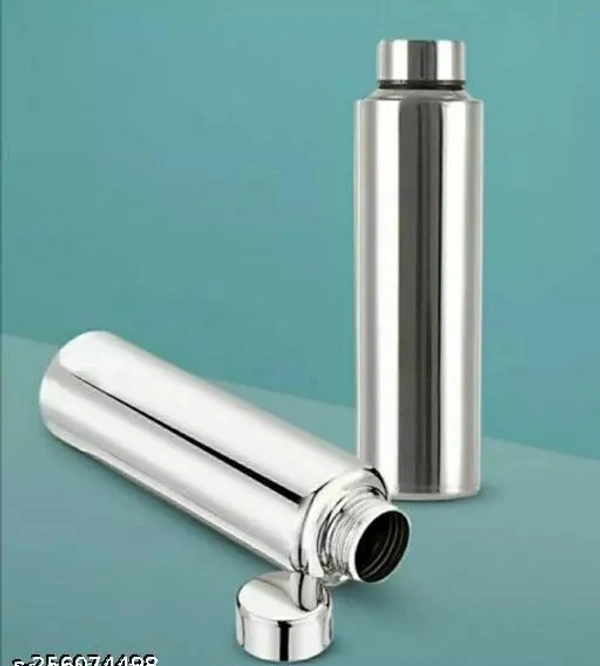 PACK OF 1 Stainless Steel Water Bottle 1000ml (1 litre), Stainless Steel Bottle silver, Steel fridge Bottle ,Steel Sports Bottle,Steel Bottle, Gym,Office,Water Bottle 1000ml. - 1000ML