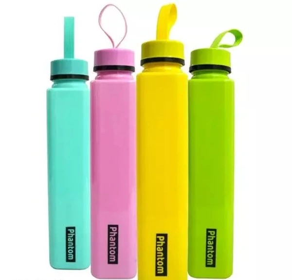 1000ML Bullet Print Water Bottle for Fridge, for Home, Office, Gym & School Boy 1000ml Bottle (Pack of 6 Multicolor, Plastic) - 1000ML
