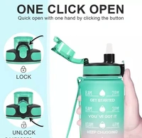 Nymbus 1000ml Water Bottle, Leakproof BPA & Toxic Free, Motivational Water Bottle with Times to Drink and Straw, Fitness Sports Water Bottle with Strap for Office, Gym, Outdoor Sports - 1000ML