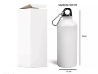 Morons Floss Like A PandaBoss Printed Sipper Water Bottle For Kids Birthday Gift -- 600ml -- White -- Pack of 1 - 600ML