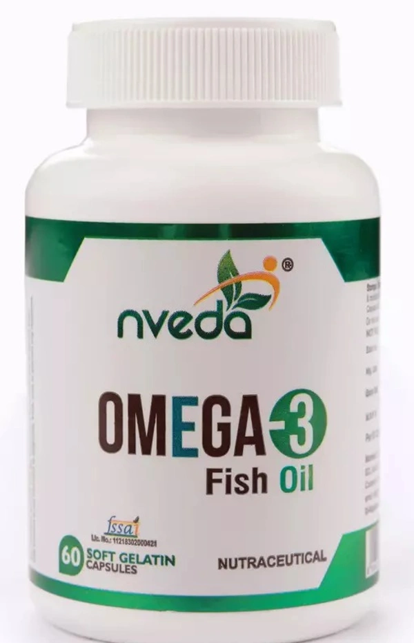 Nveda 3 Fish Oil (1000 mg 3, with 180 mg EPA & 120 mg DHA) (60 Softgels)