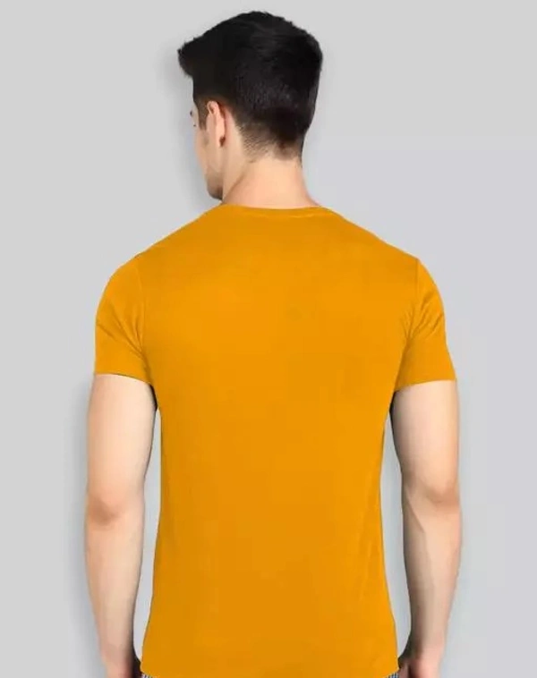 Lux Nitro Men Solid Round neck Sun Flower T-Shirt Pack of 1 - S