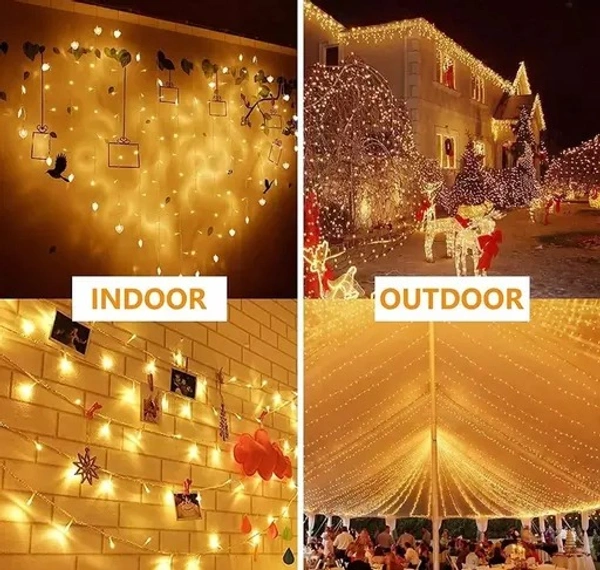 45 Feet Long LED Power Pixel Serial String Light, 360 Degree Light in Bulb/ Copper Led Pixel String Light for Home Decoration Diwali, Christmas.