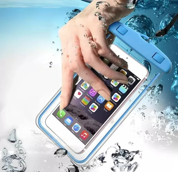 Waterproof Mobile Cover Pouch | Cell Phone case | Mobile Cases | Waterproof Phone Pouch for All Cell Phone Mobile Cover, Transparent {Color May Vary} - Pack of 1 - Free Size