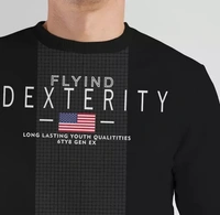 MENS ROUND NECK SWETSHIRT GRAPHIC DESIGN PRINT. - XL
