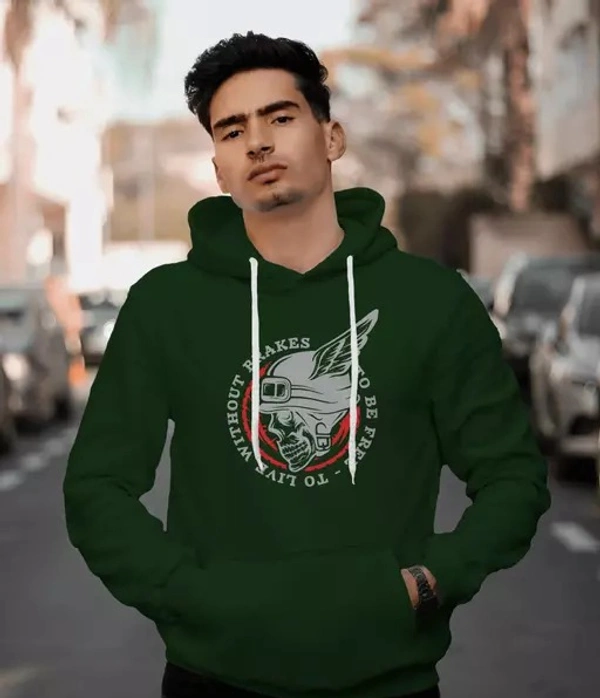 FLYIND VOGUE OUTFIT Men's Printed Olive Sweatshirts - L