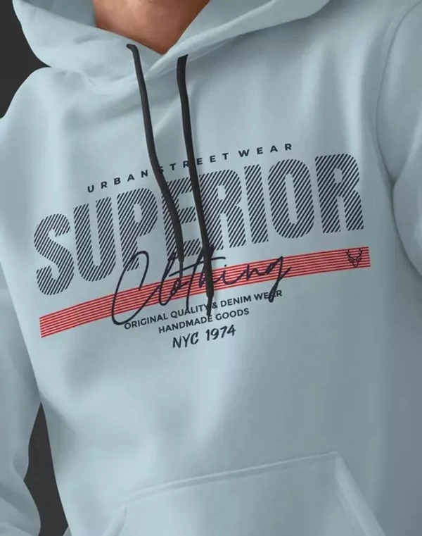Mens Hoodie full sleeve graphic design Sweatshirt for winter. - M