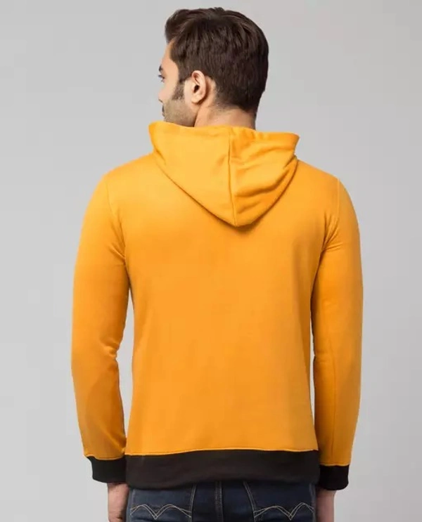 Printed Full Sleeve Hood Neck regular length Men Sweatshirt - L