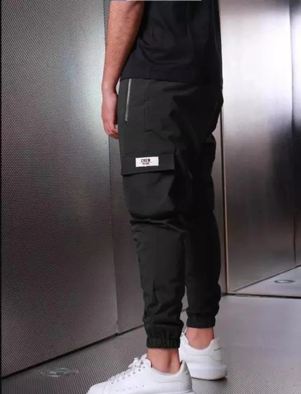 Joggers Park Mens Stylish Zipper Tech Wear Pants - 28