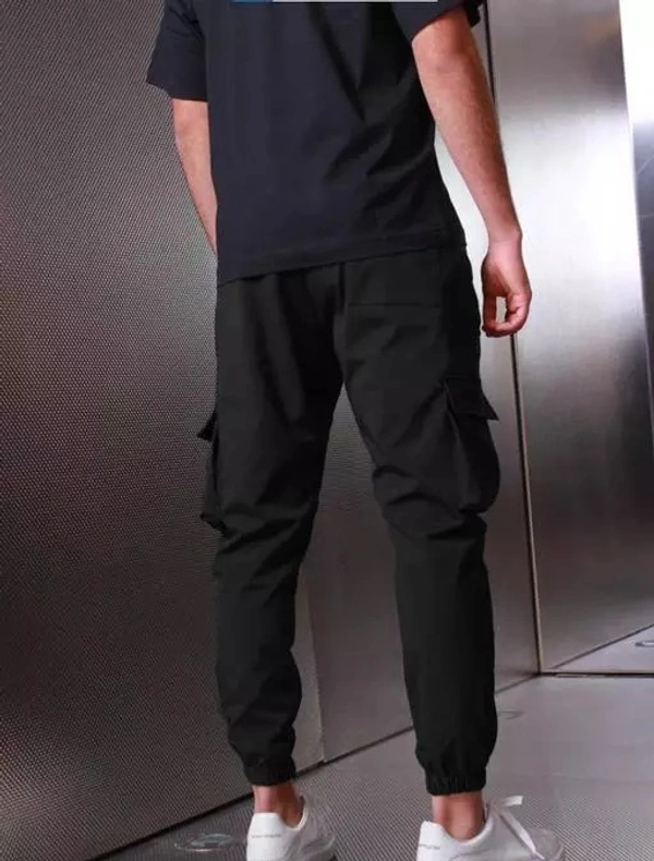 Joggers Park Mens Stylish Zipper Tech Wear Pants - 28