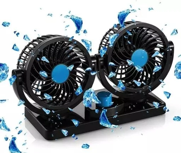12V DC Electric Car Fan for Dashboard Car Interior Fan (12 V) - Free Size