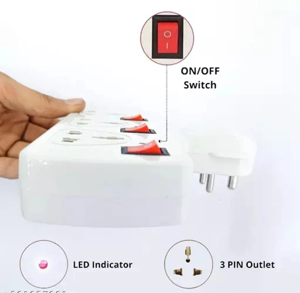 Adapter Multi Outlet & Surge Protectors Extension Board | Extension Cord - Free Size