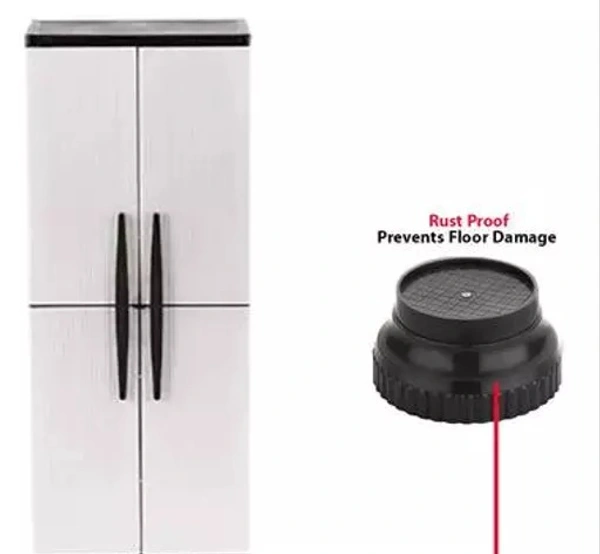 Oblivion Multi-Purpose 4 Pieces Round Plastic Legs Foot And Stand - Free Size