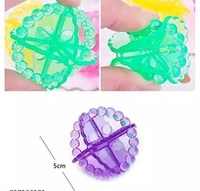 Nitron® 8 Pcs Soft Silicone Laundry Ball For Cloth Cleaning CLOTH CLEANING WASHING BALL TRANSPARENT MULTICOLOR Pack OF 8(00021) - Free Size