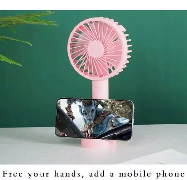 Mini Portable USB Hand Fan Built-in Rechargeable Battery Operated - Free Size