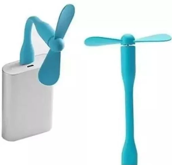 Portable USB Fan, Compatible with Any USB Port Like Laptop/Computer/Power Bank/Adaptor O2X Typ - Flexible USB Fan - Ro2™ - 748 USB Fan (Terra Blue) - Free Size