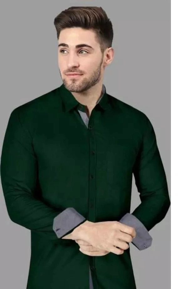 Trendy Modern Men Shirts - M