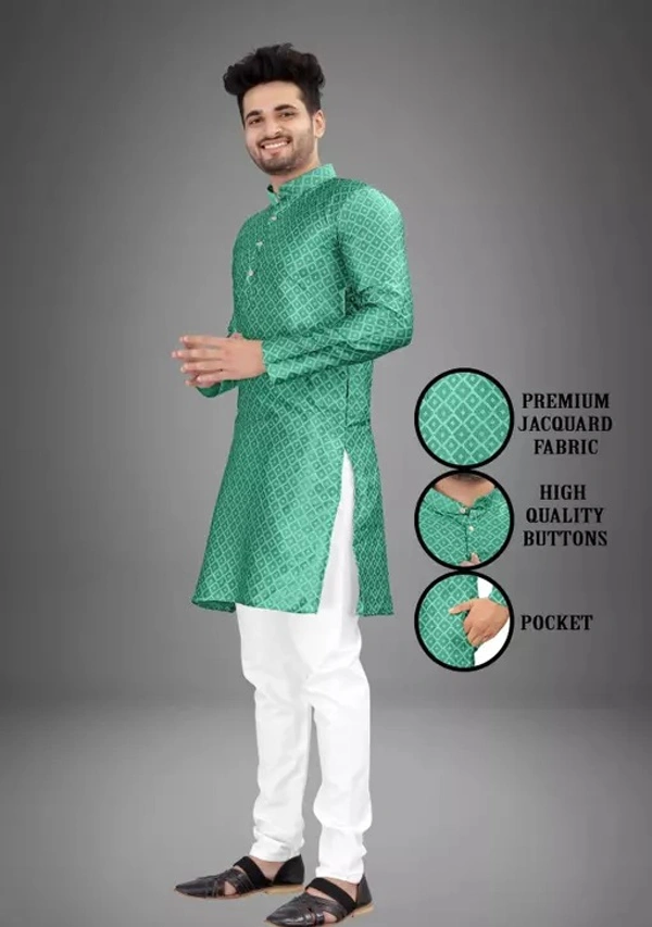 FANCY CHECK'S MEN'S KURTAS - L