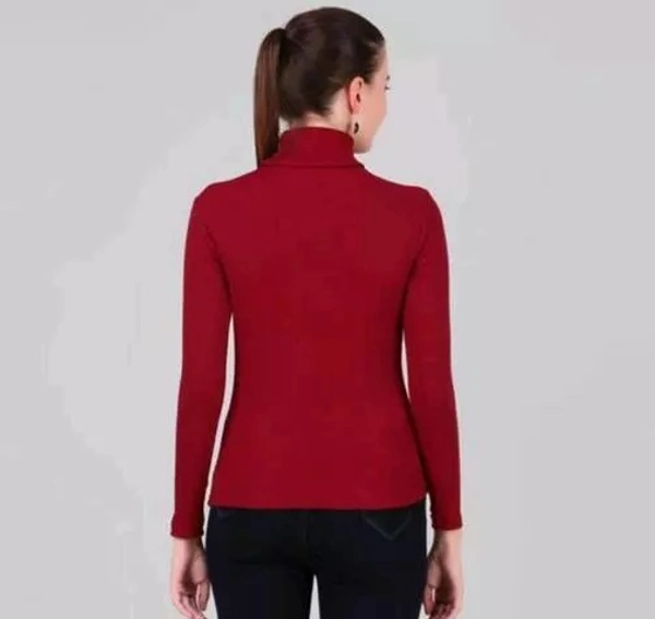 Women's Solid Cotton High Neck Full Sleeve Casual Sweater.Best For Winter.Best winter sweaters.Best For winter.Winter Sweaters.Winter wear. - XL