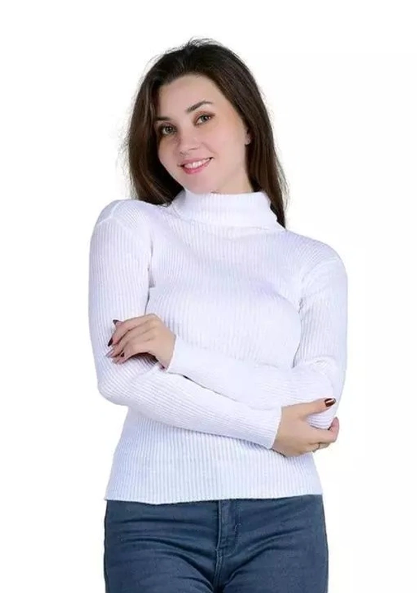 Women's Solid Cotton High Neck Full Sleeve Casual Sweater |Best For Winter.Best winter sweaters.Best For winter.Winter Sweaters.Winter wear - XL