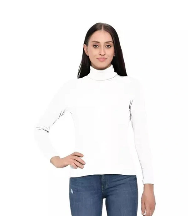 Women's Solid Cotton High Neck Full Sleeve Casual Sweater |Best For Winter.Best winter sweaters.Best For winter.Winter Sweaters.Winter wear - XL