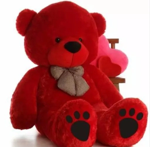 Red 90 Cm 3 feet Huggable And Loveable For Someone Special Teddy Bear - 90.5 cm (Red) - 3FEET