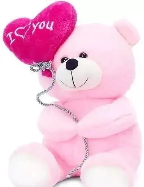 PICKPO Toys Cute Huggable/Lovable Teddy Bear & Balloon Soft Plush Toy Gift for Someone Special (Pink), Cute Kids Birthday Baby Boys/Girls (Teddy-30cm) - Free Size
