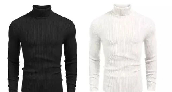 Highneck Combo (Black & White)Sweaters - S