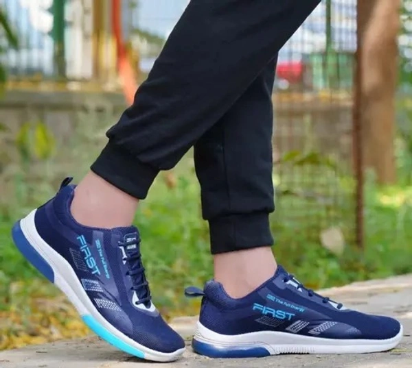 WALK HIGHER Trendy & Stylish Running Shoes For Men (Blue) - 7