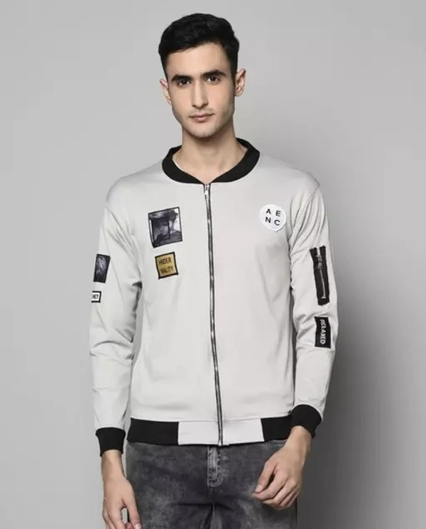 DANISH ZEHEN BOMBER STYLE ZIPPER T-SHIRT FOR MENS - L