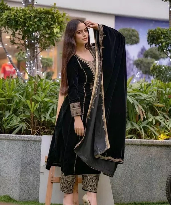New Designer Party Wear Look Top-Dupatta and Fully Stiched Bottom - XL