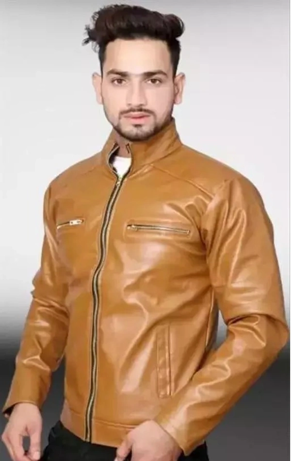 Jacket/Leather jacket/Winter jacket/Waterproof jacket/Pu leather jacket - M