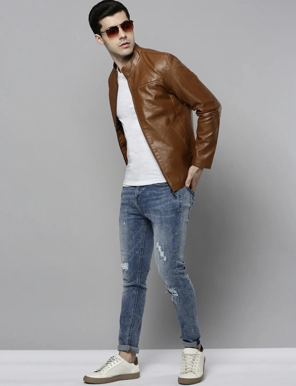 Show Off Leather Casual Jacket  - S