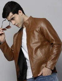 Show Off Leather Casual Jacket  - S