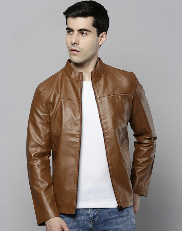 Show Off Leather Casual Jacket  - S