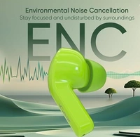 TWS Earphone Wireless Bluetooth 5.0 Sport Headset ENC Reduction - Free Size