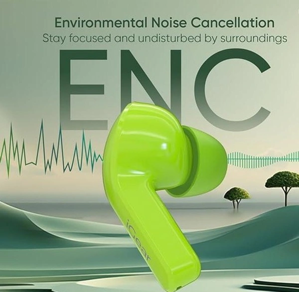 TWS Earphone Wireless Bluetooth 5.0 Sport Headset ENC Reduction - Free Size