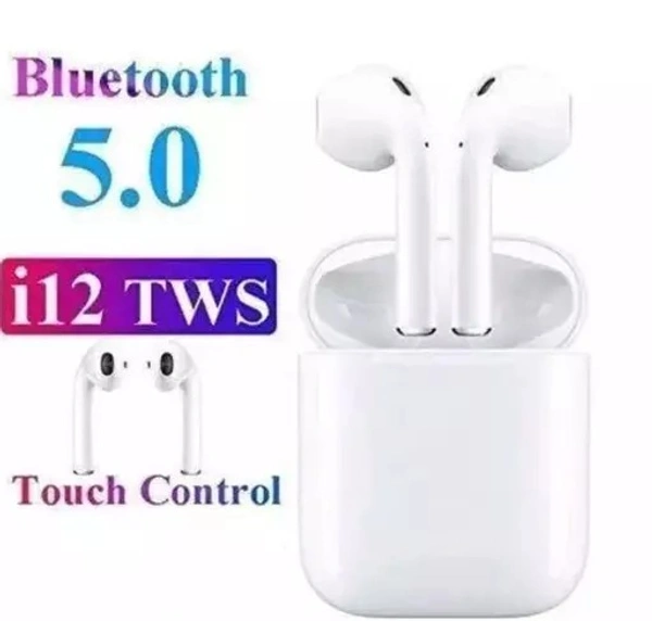 SME I12 Airpo earbuds -Bluetooth Wireless Earbuds Bluetooth Headset (White, True Wireless) I12 Airpod -Bluetooth Wireless Earbuds Bluetooth Headset (White, True Wireless) bluetooth headphone and earphone - Free Size