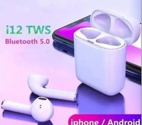SME I12 Airpo earbuds -Bluetooth Wireless Earbuds Bluetooth Headset (White, True Wireless) I12 Airpod -Bluetooth Wireless Earbuds Bluetooth Headset (White, True Wireless) bluetooth headphone and earphone - Free Size