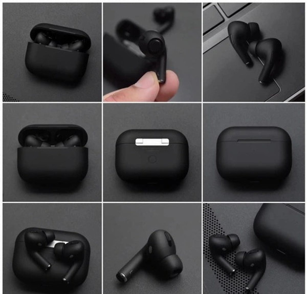 Airpods Pro With Wireless Charging Case Active noise cancellation enabled Bluetooth Headset (Black, True Wireless) - Free Size